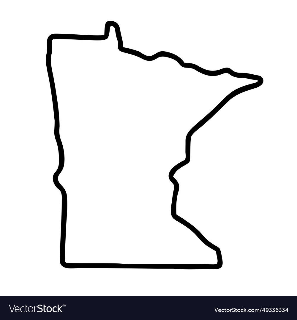 Us state of minnesota image Royalty Free Vector Image