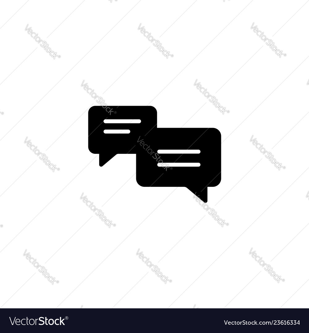 Web icon dialog black Vector Image Web icon dialog black