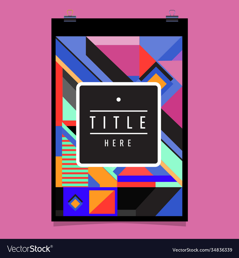 Abstract colorful geometric pattern background Vector Image Abstract colorful geometric pattern background