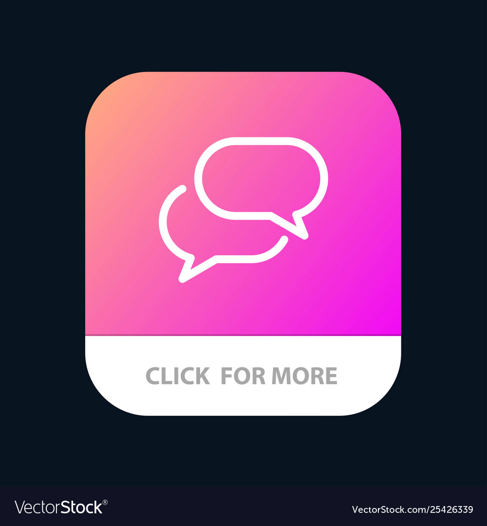 Chatting chat sms mail mobile app button android vector image Chatting chat sms mail mobile app button android