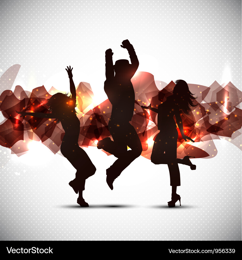 Dancing people Royalty Free Vector Image - VectorStock