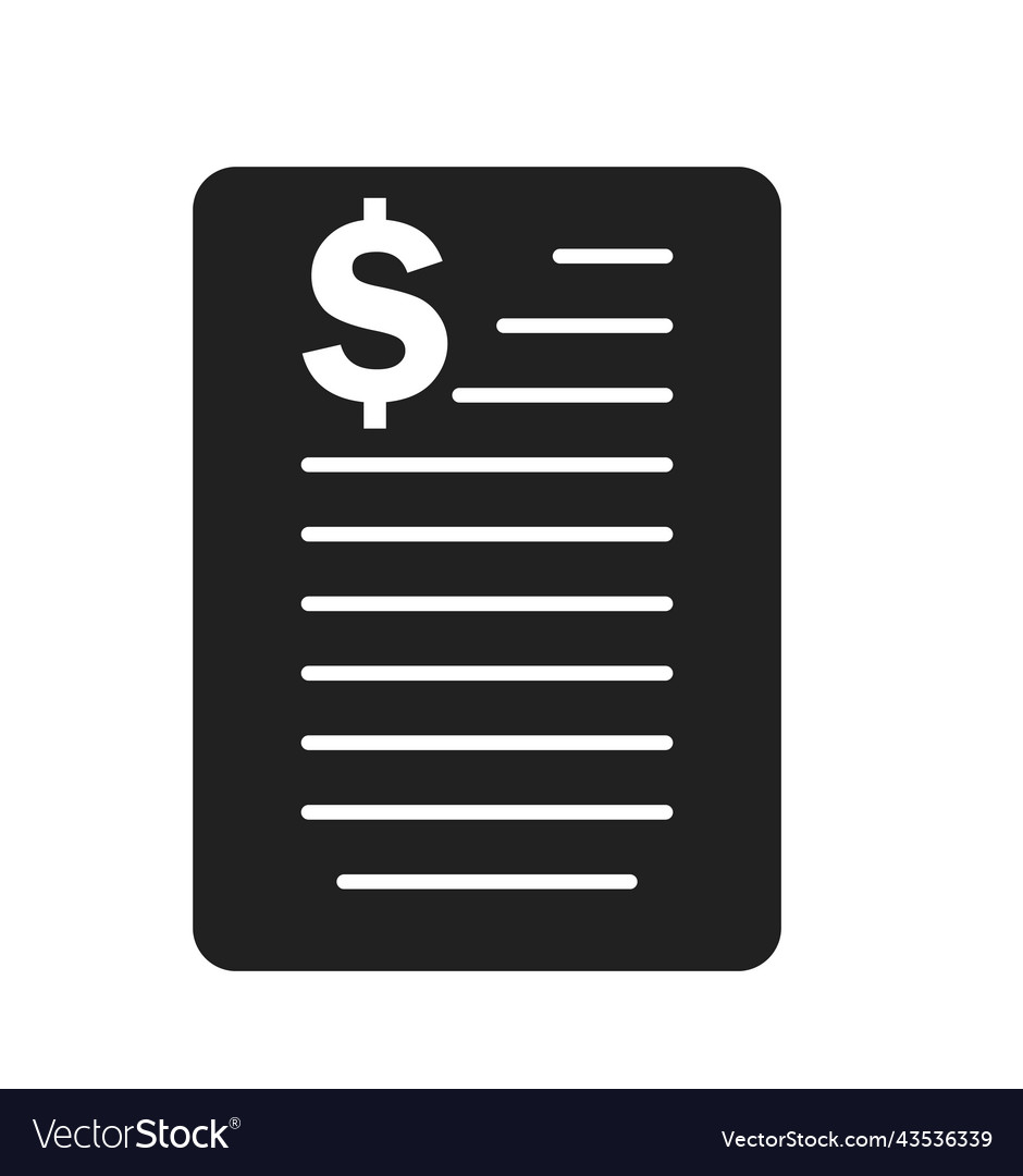 Financial report icon flat style eps Vector Image Financial report icon flat style eps