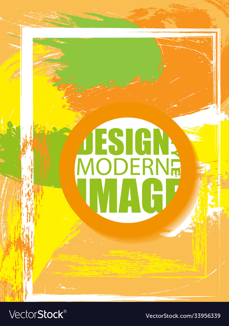 Frame for text and labels color autumn vector image Frame for text and labels color autumn