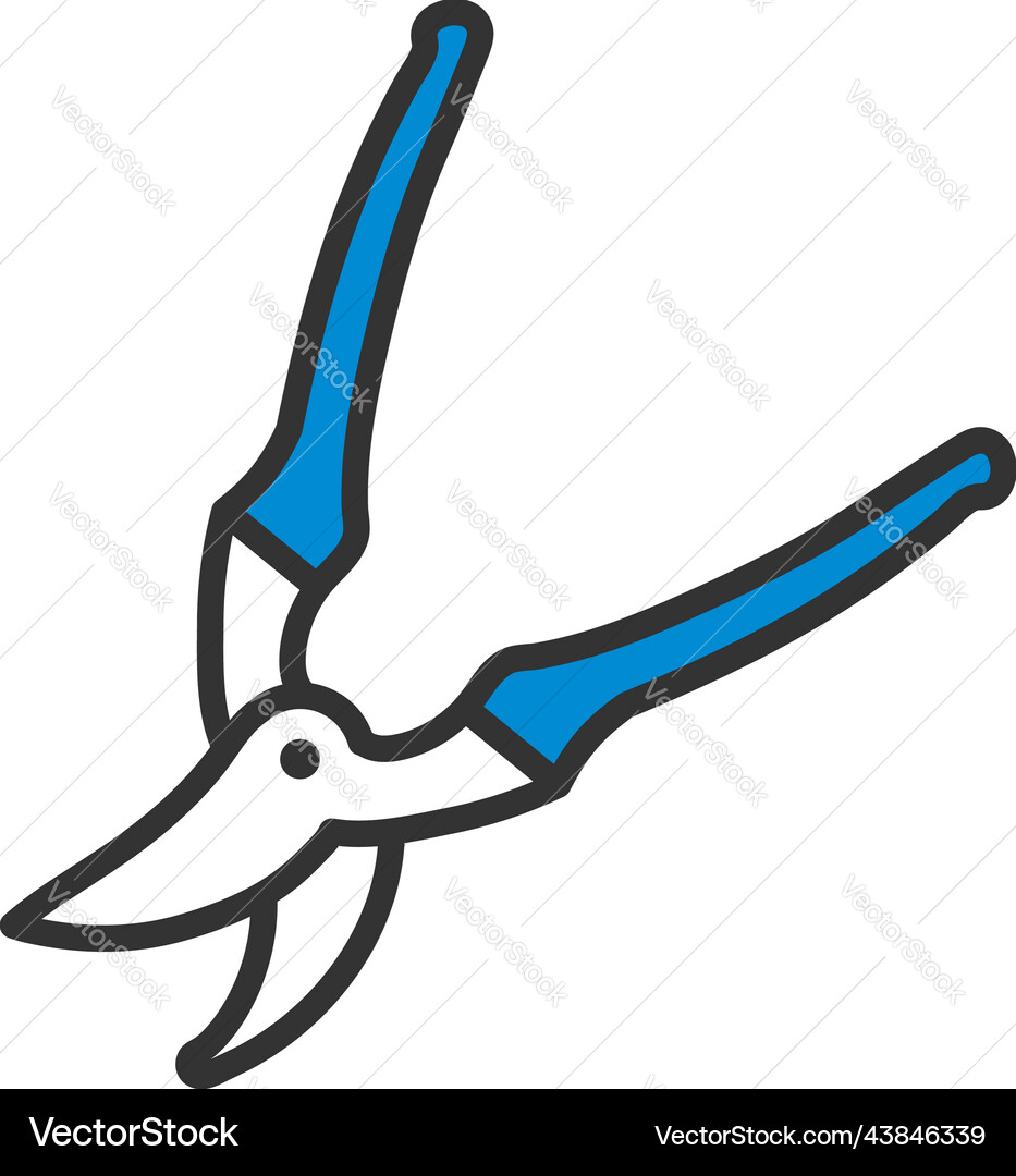 Garden scissors icon Royalty Free Vector Image