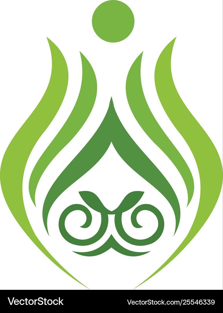Leaf logo template Royalty Free Vector Image - VectorStock