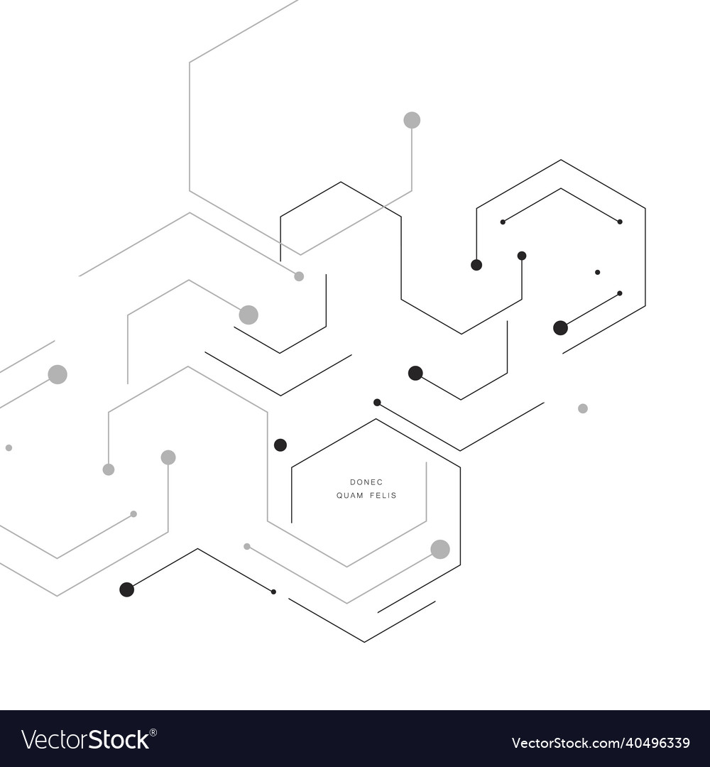 Shape of hexagon style design abstract Vector Image Shape of hexagon style design abstract