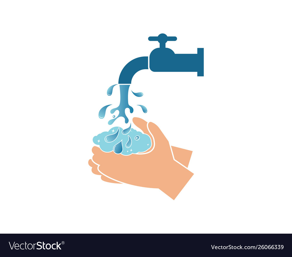 Wshing hand design Royalty Free Vector Image - VectorStock