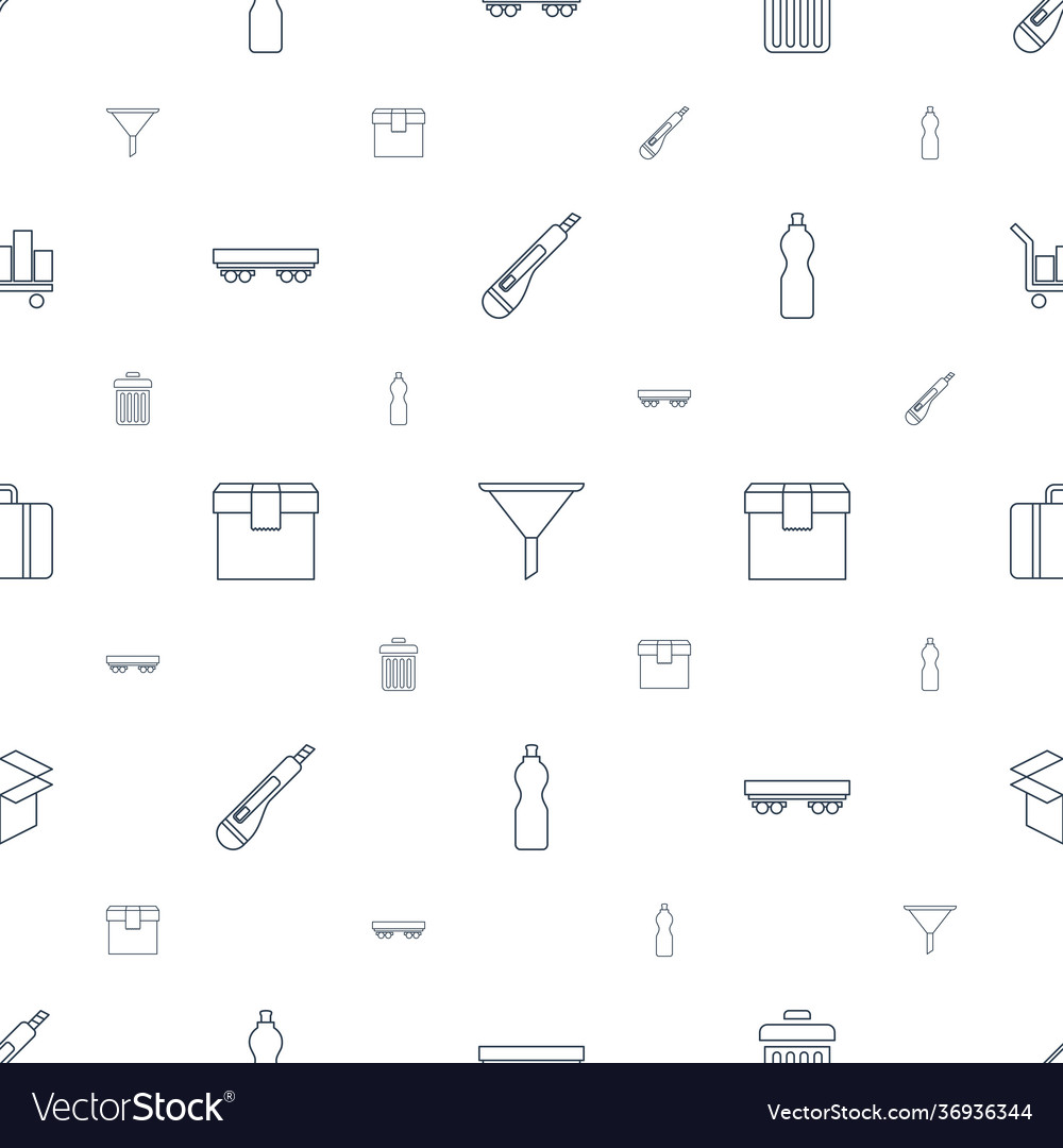 Container icons pattern seamless white background