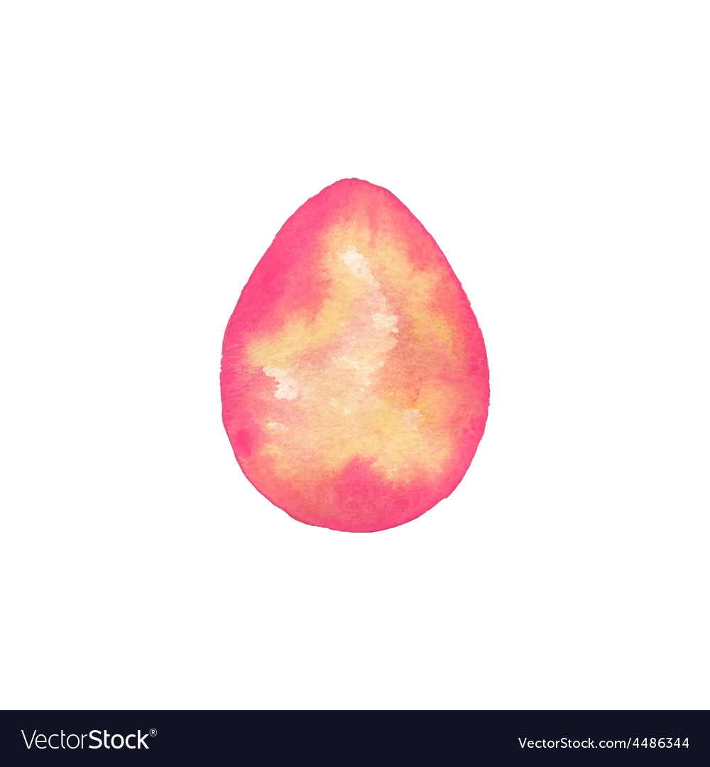 Easter egg of watercolor