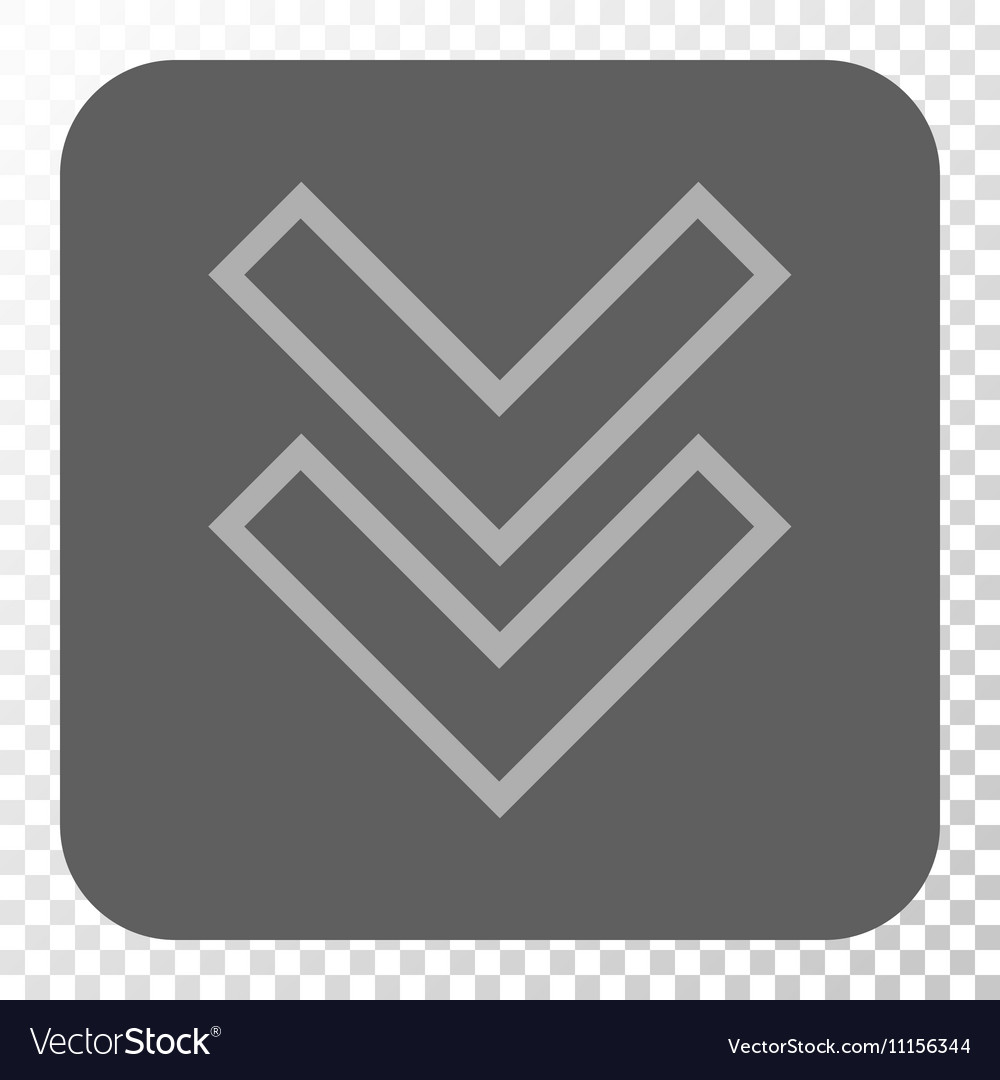 Shift down rounded square button