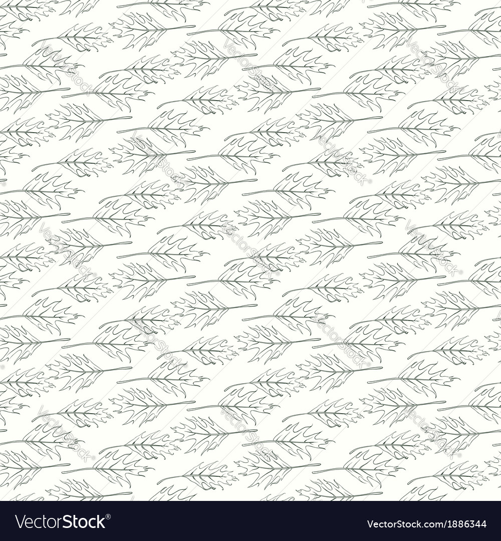 Simple and elegant pattern with oak leafs