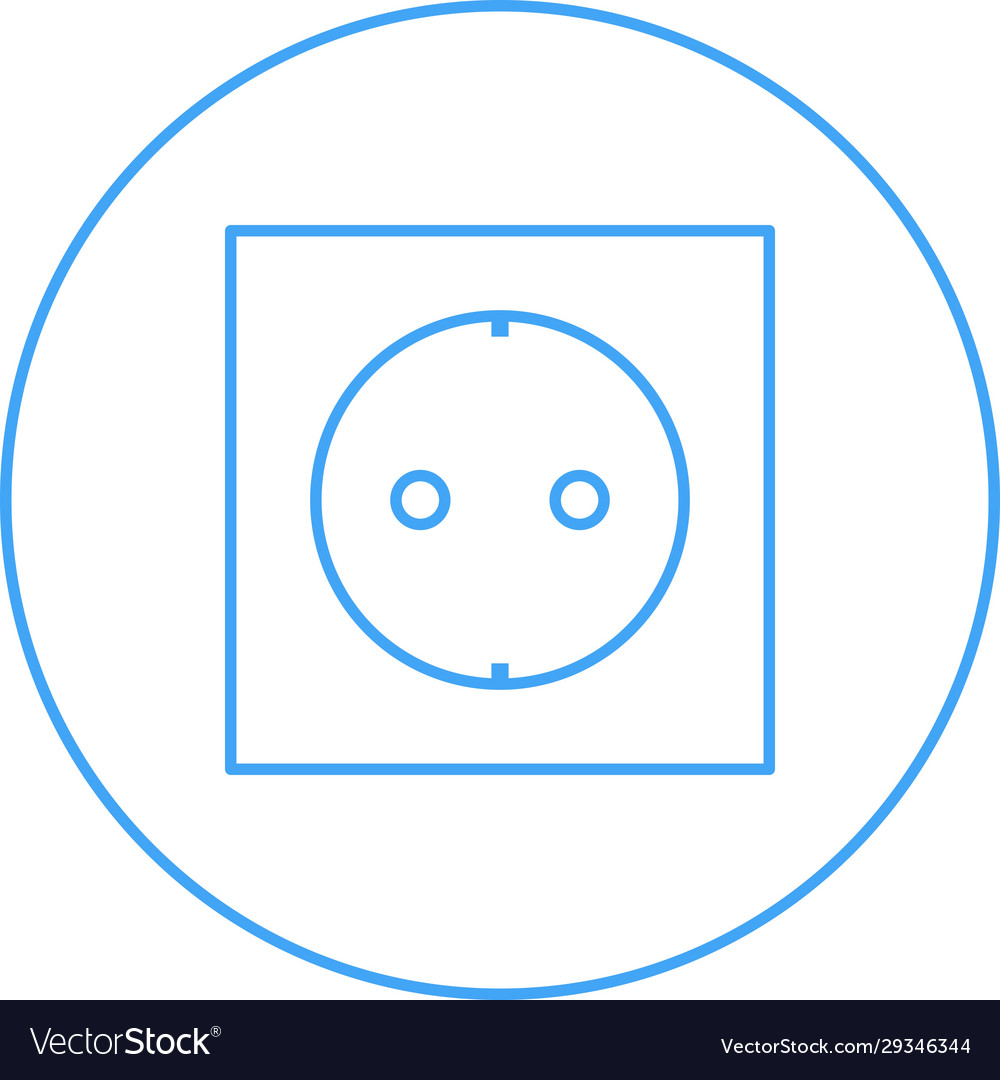 Unique socket ii line icon