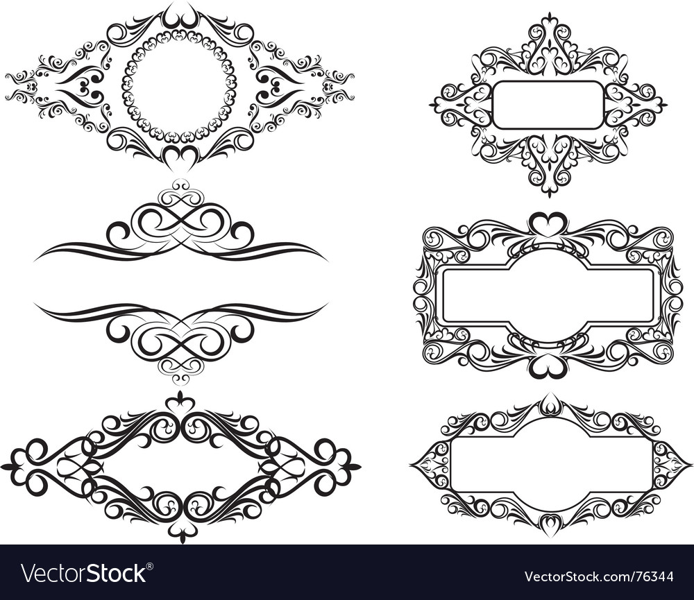 Vintage frames Royalty Free Vector Image - VectorStock