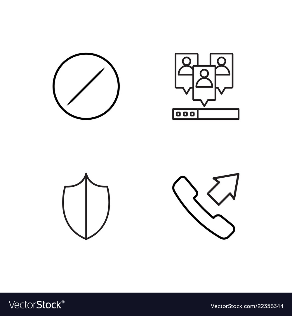 Web simple outlined icons set
