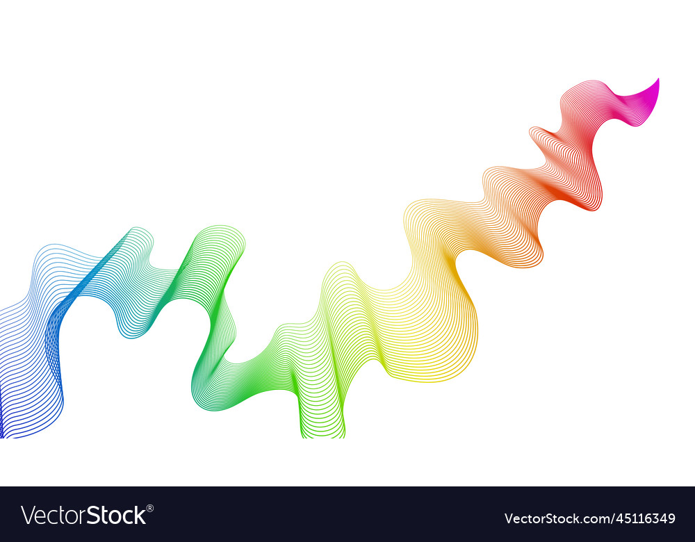 Abstract backdrop with wave gradient lines vector image Abstract backdrop with wave gradient lines