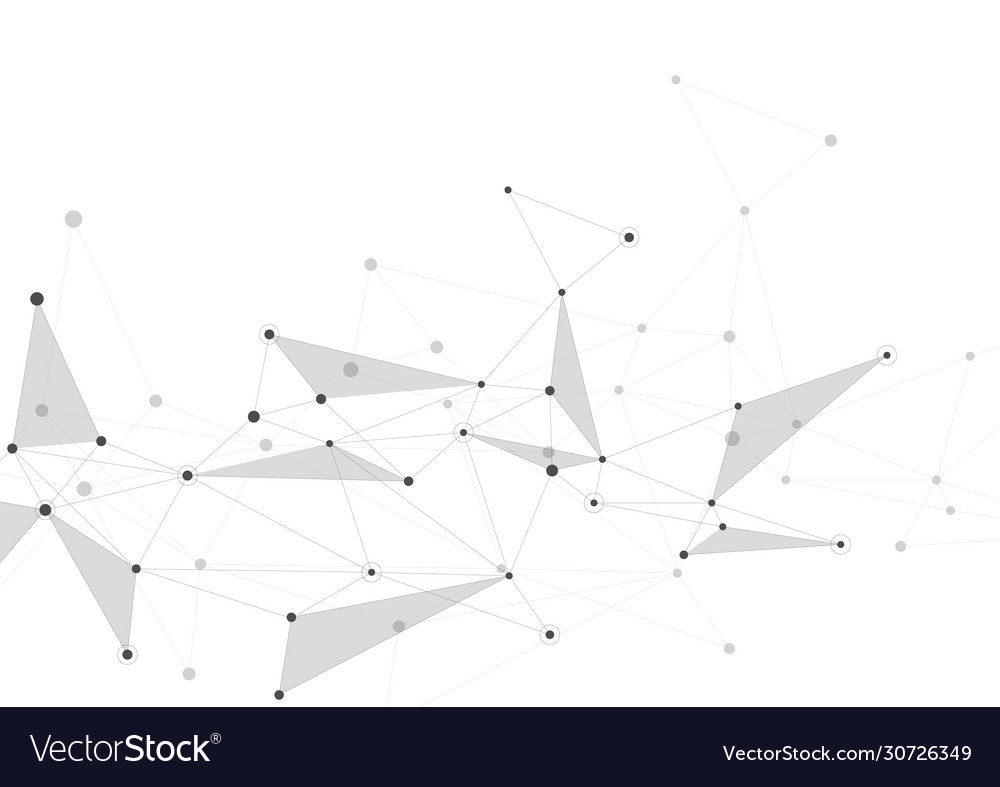 Abstract connection background with lines and dots vector image Abstract connection background with lines and dots