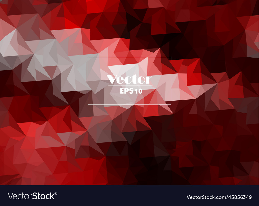 Abstract low poly triangles background ruby