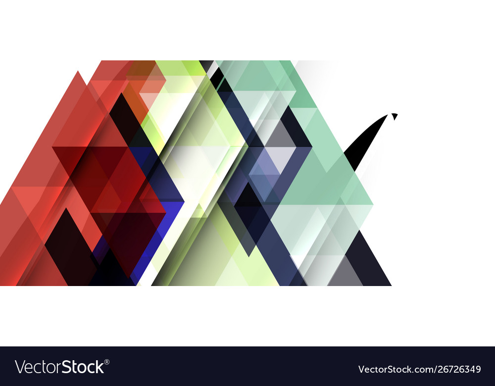 Abstract triangle pattern colorful backdrop Vector Image