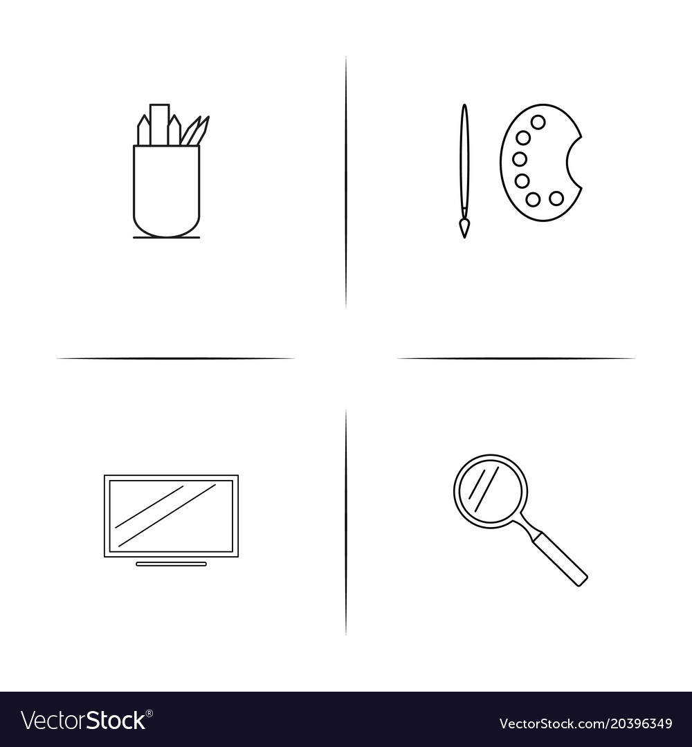 Creative process and design simple linear icon
