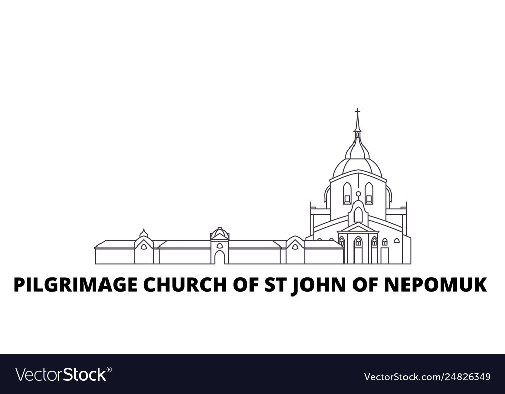 Czech republic pilgrimage church of st john Vector Image