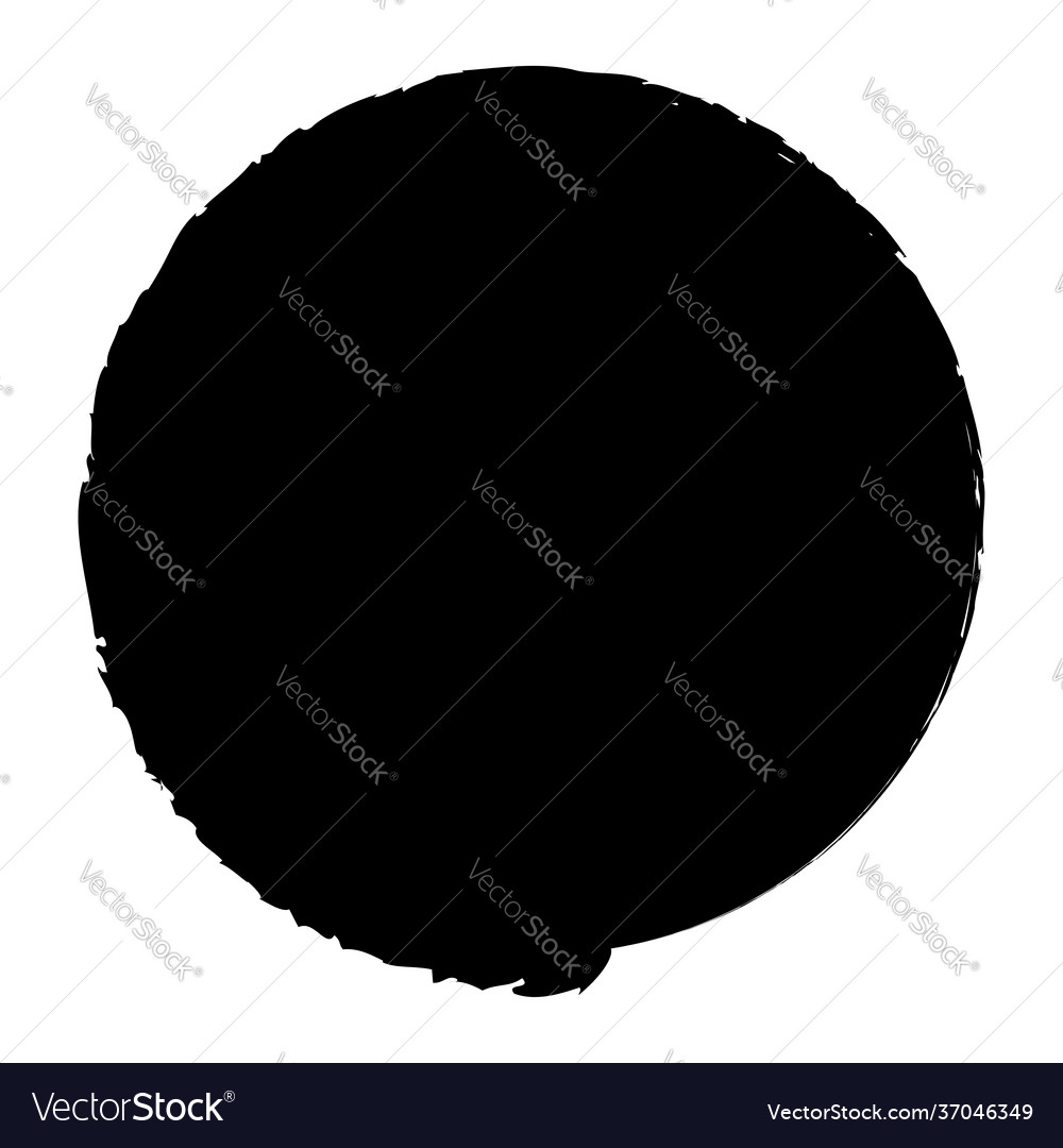 Grungy circle blob blotch vector image Grungy circle blob blotch