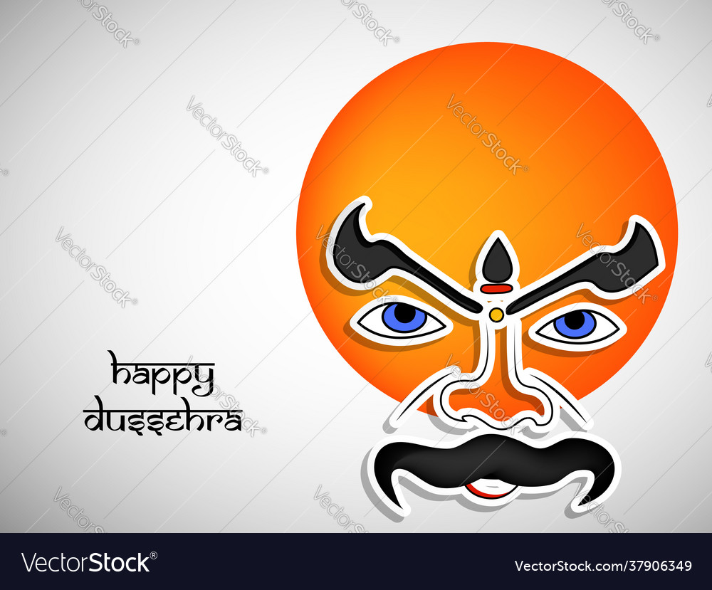 Hindu festival dussehra vector image Hindu festival dussehra