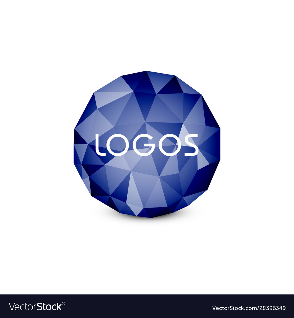 Isolated round abstract composition vector image Isolated round abstract composition