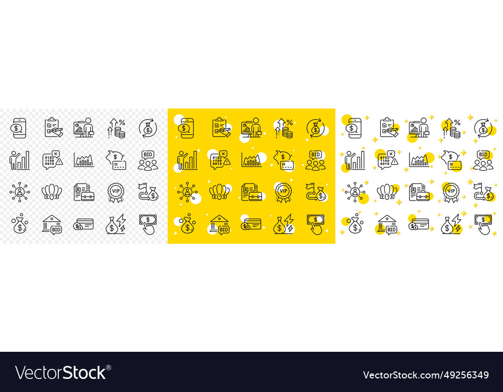 Outline financial goal binary code and graph vector image Outline financial goal binary code and graph