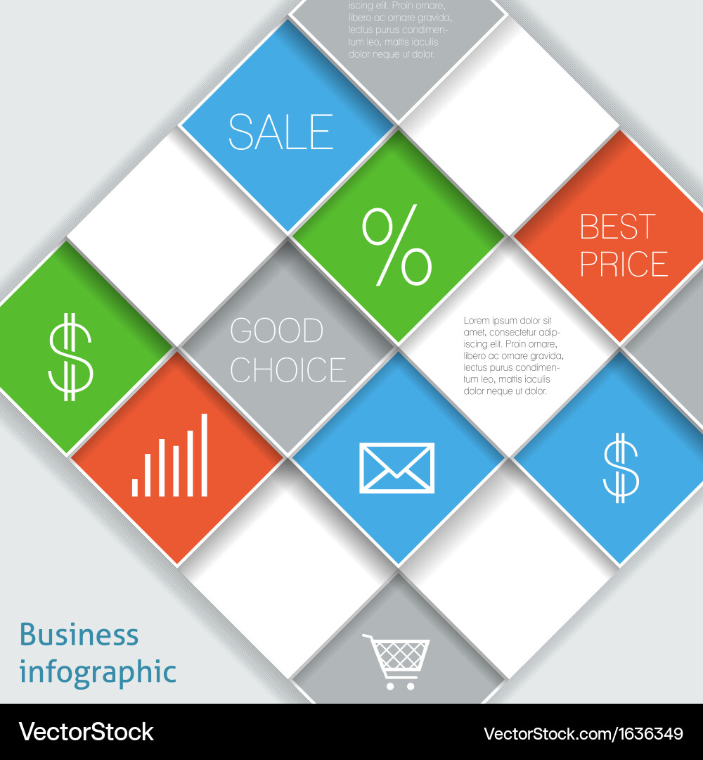Squares template Royalty Free Vector Image - VectorStock