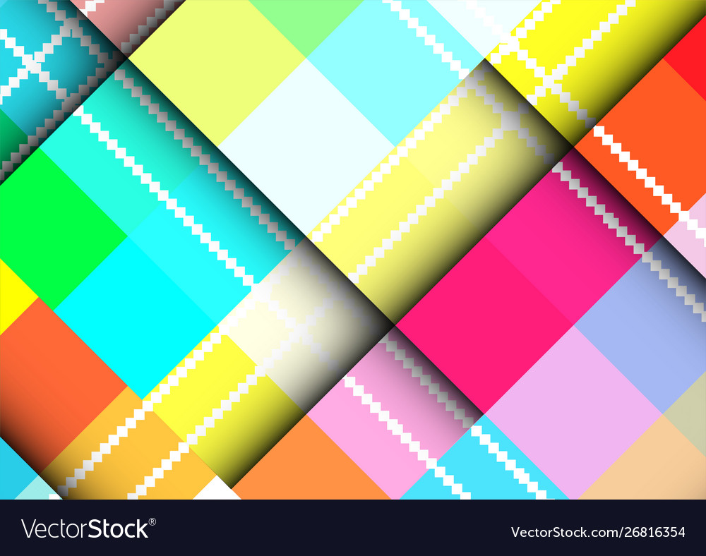 Abstract colorful background with square frames vector image Abstract colorful background with square frames