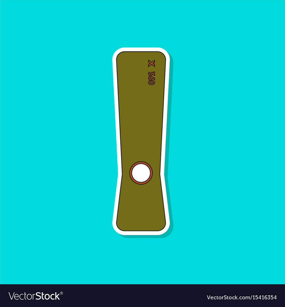 Flat icon on background game console