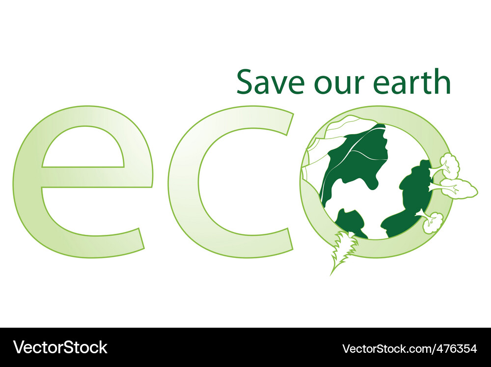 Green globe Royalty Free Vector Image - VectorStock