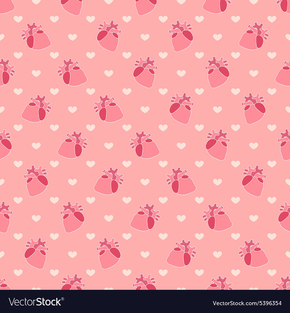 Heart seamless pattern