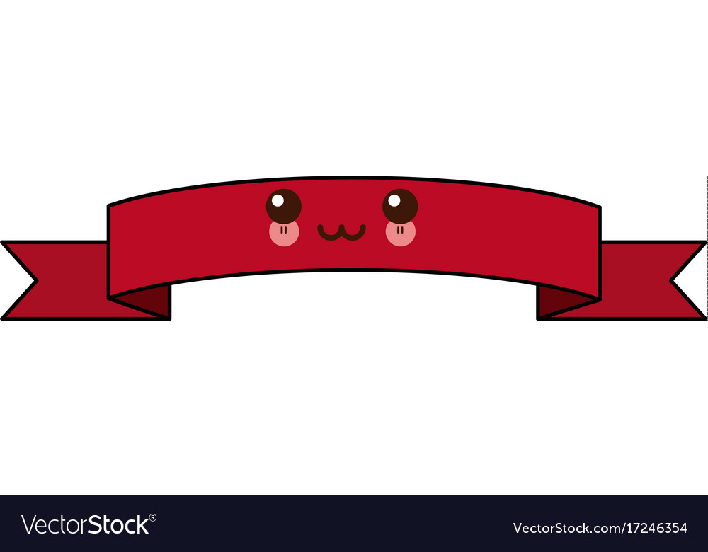 kawaii ribbon banner decoration