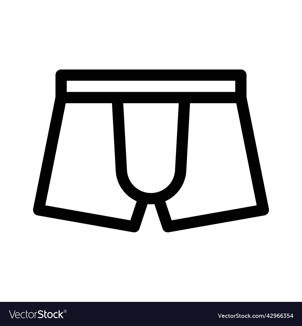 Men boxer shorts icon on white background panties