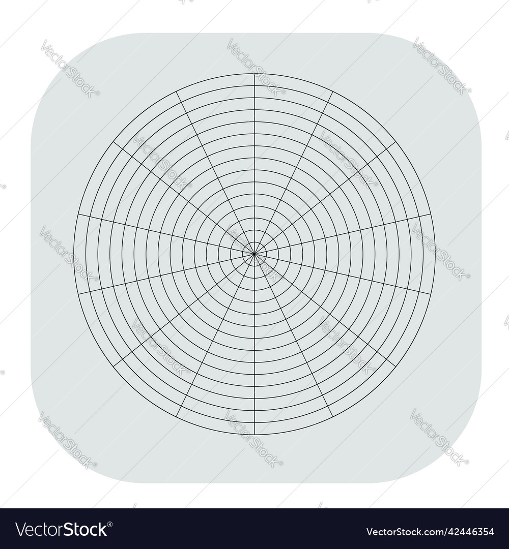 Polar kreisförmiges Gitternetz Piste Diagrammelement Vector Image Polar kreisförmiges Gitternetz Piste Diagrammelement