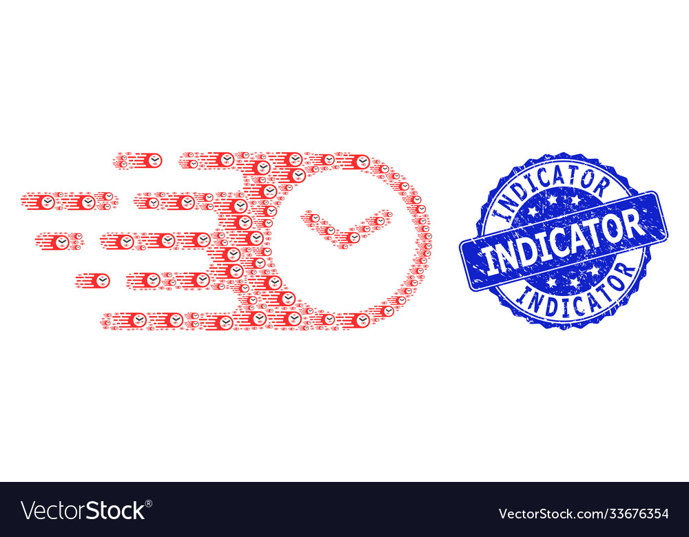 Scratched indicator round stamp and recursive