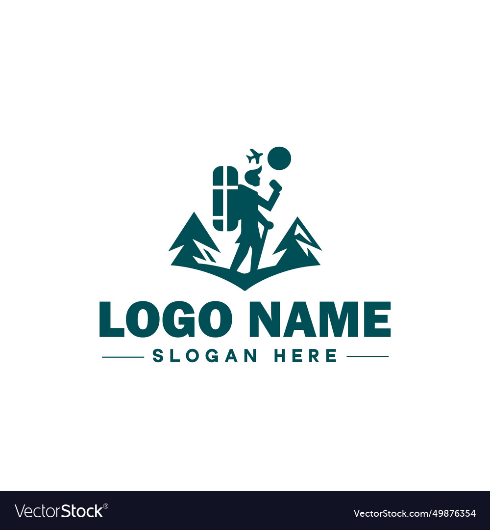 Reise Logo Tourismus Abenteuer Tour im Freien vector image Reise Logo Tourismus Abenteuer Tour im Freien