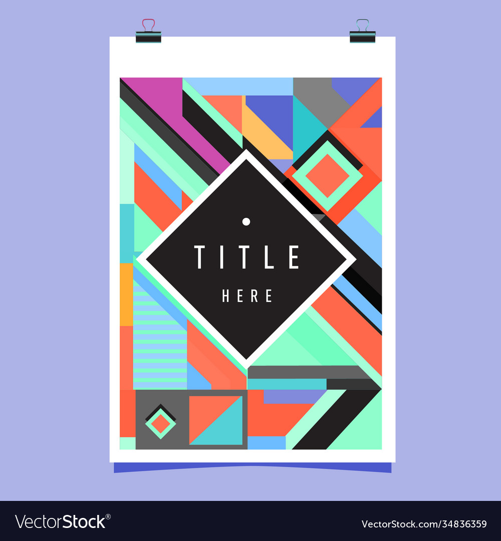 Abstract colorful geometric pattern background