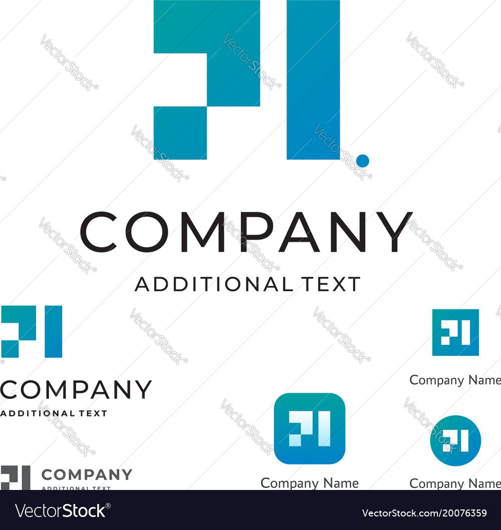 Abstract technological modern logo business