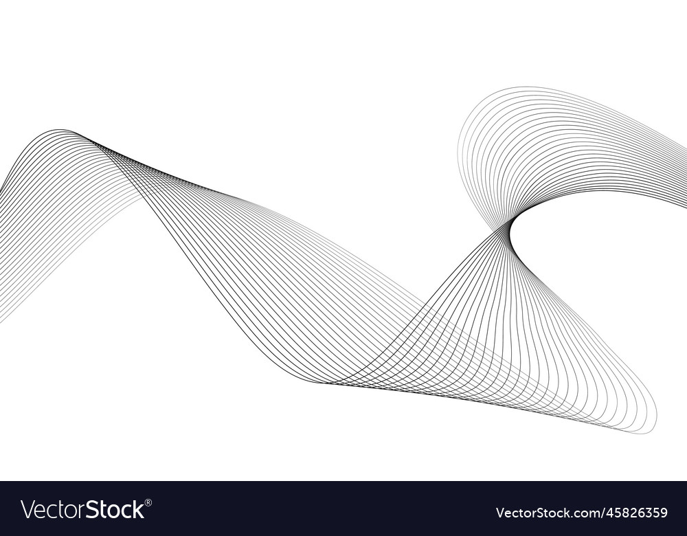 Abstract wave element for design digital
