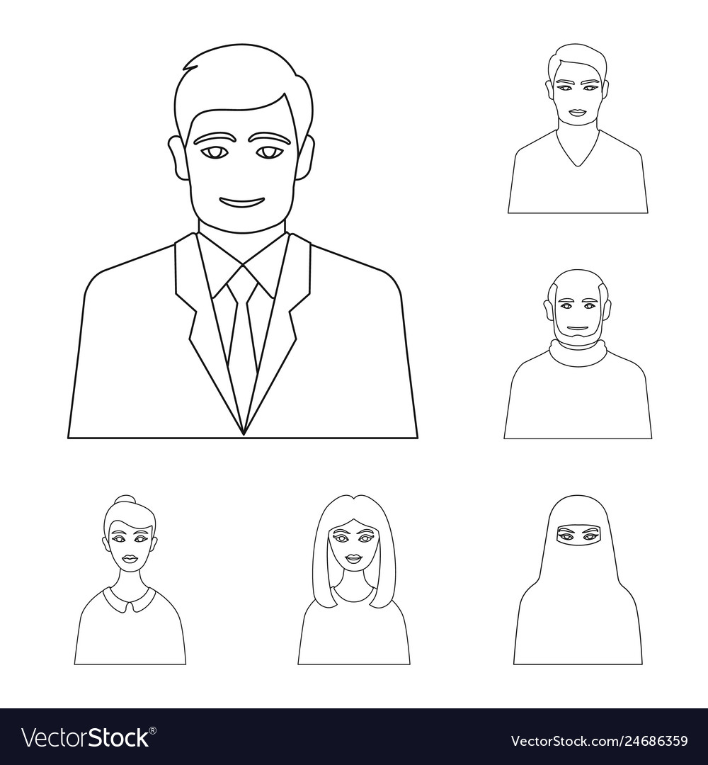Design of character and avatar icon