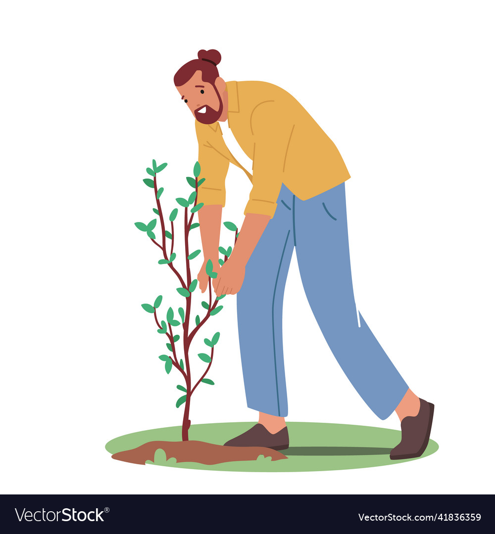 Gardening save nature environment protection Vector Image Gardening save nature environment protection Vector Image