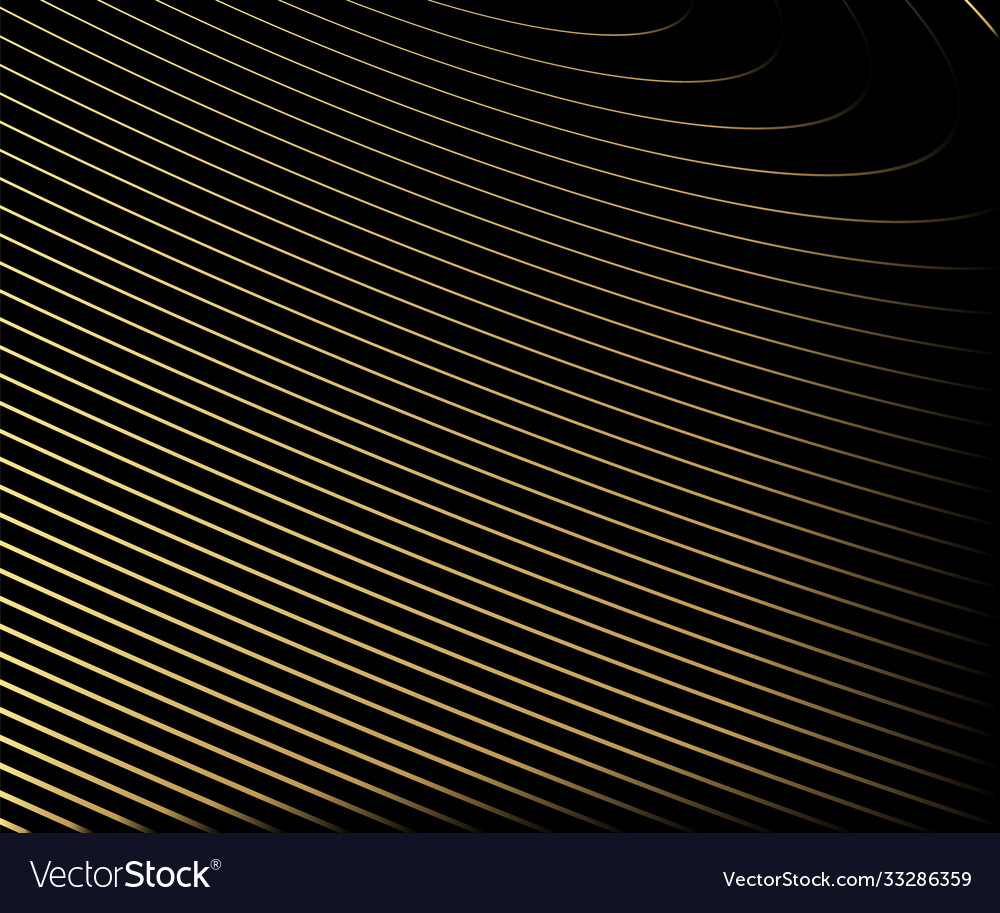 Gold luxurious circle pattern with golden wave Vector Image