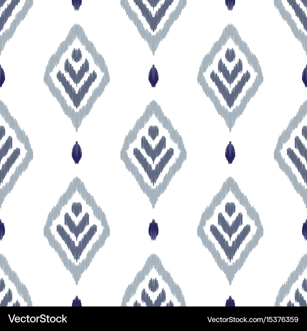 Ikat seamless pattern Royalty Free Vector Image