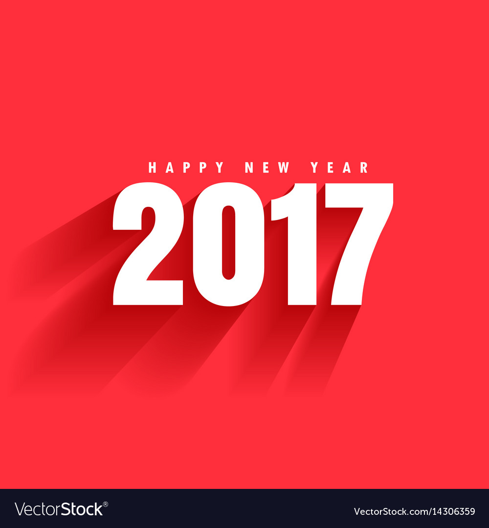 Red background of 2017 text with shadow moving