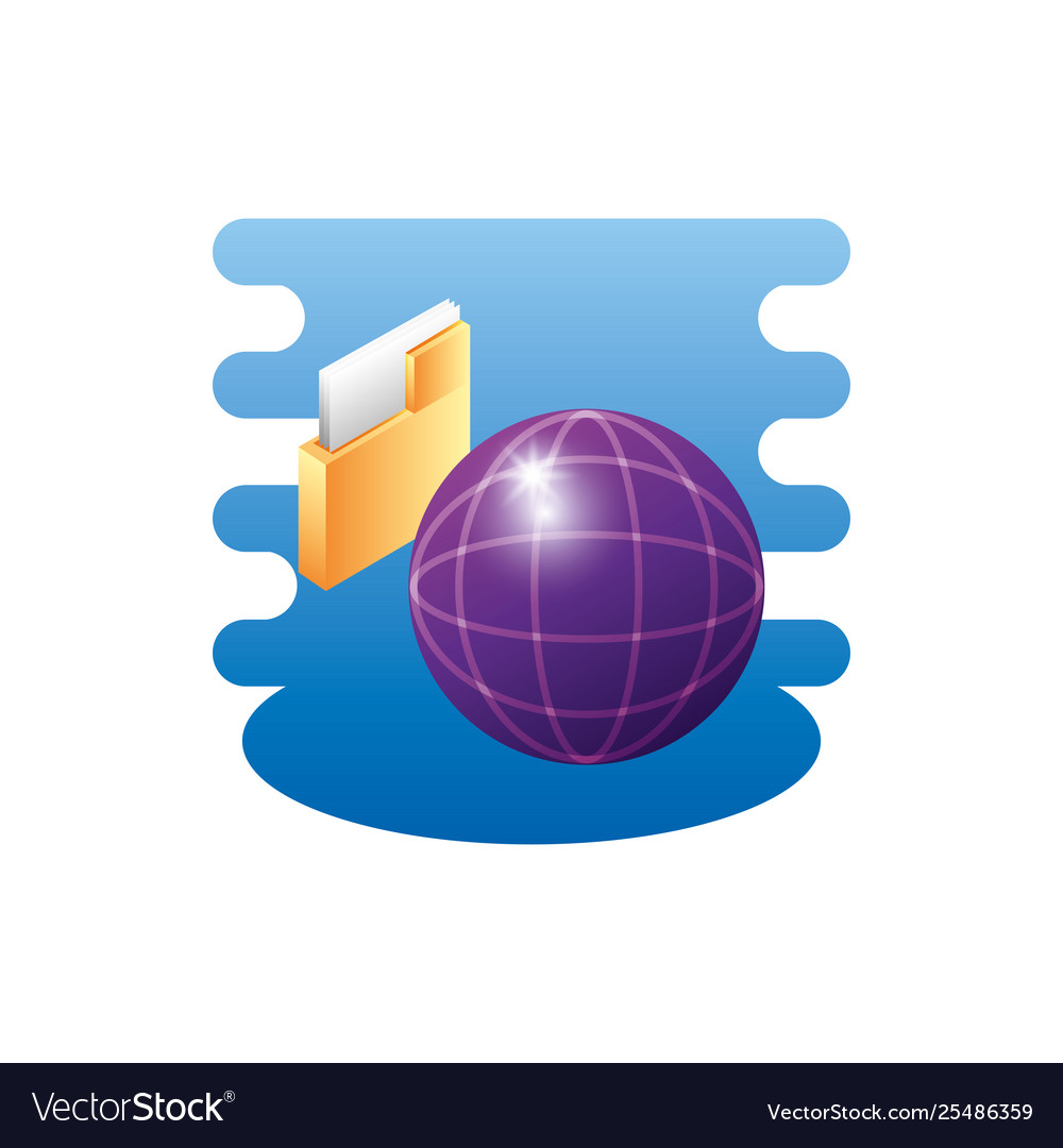 Sphere planet browser with folder