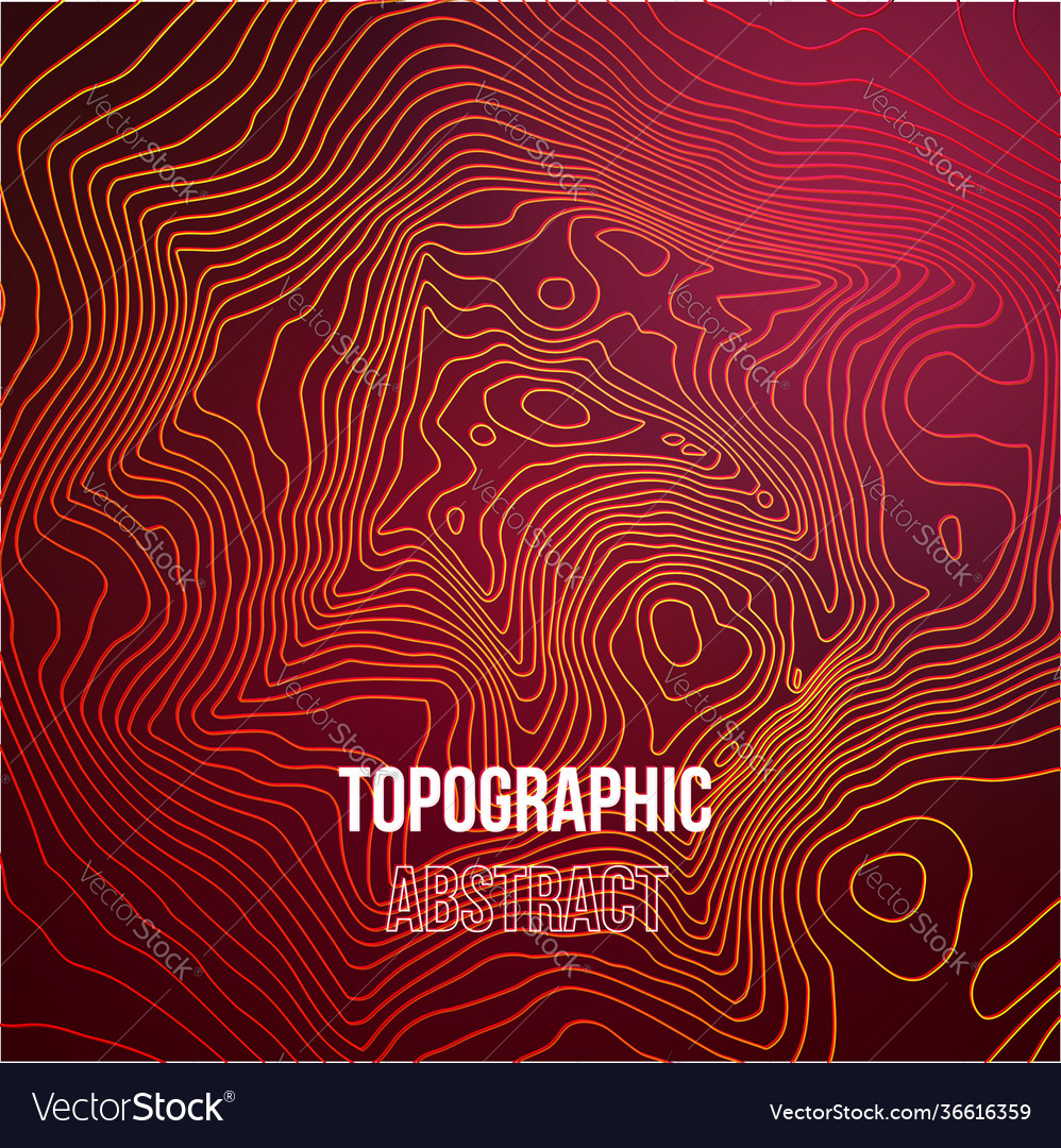 Topographic map colorful abstract background