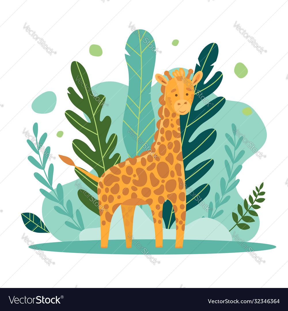 A cute giraffe