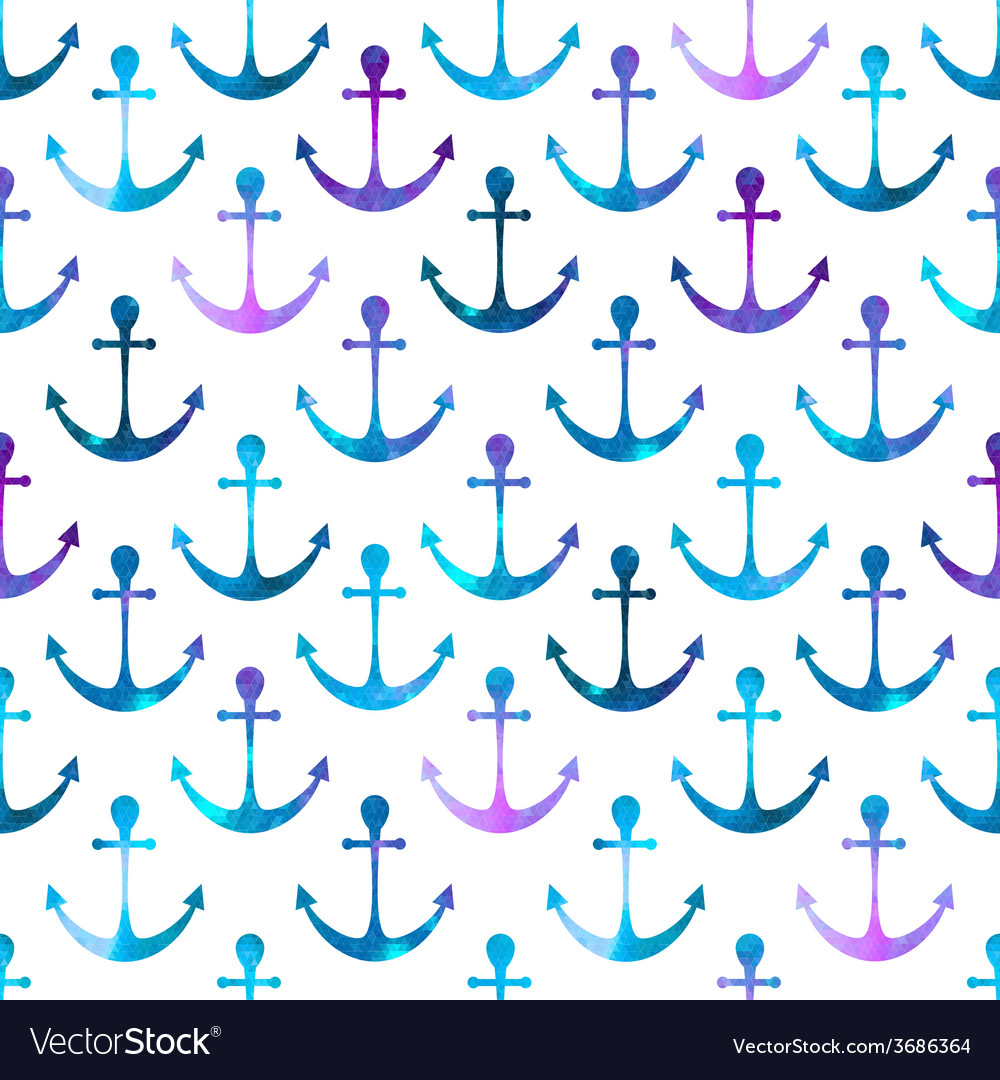 Anchor seamless background retro pattern